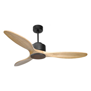 Ventilateur de plafond ø132 cm avec Wifi Réversible Hypersilence 40   W Noir