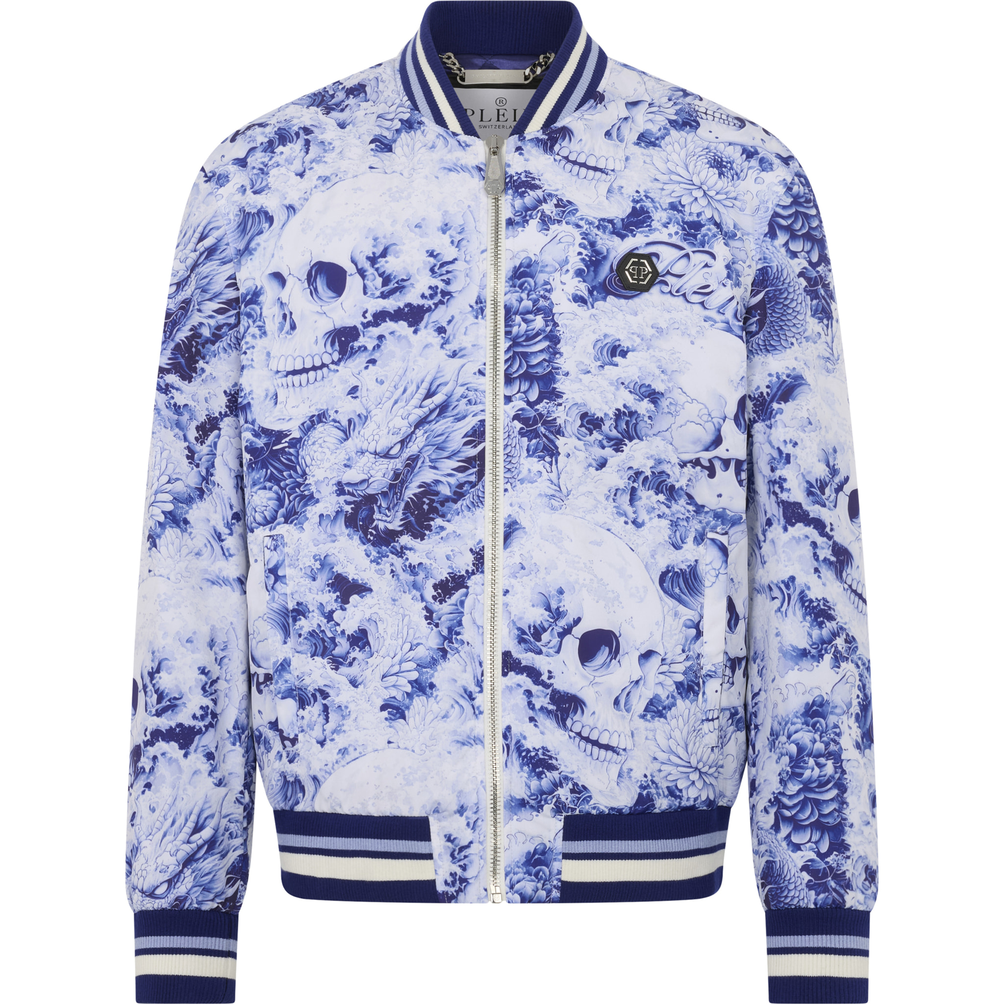PHILIPP PLEIN Nylon Bomber Ceramic