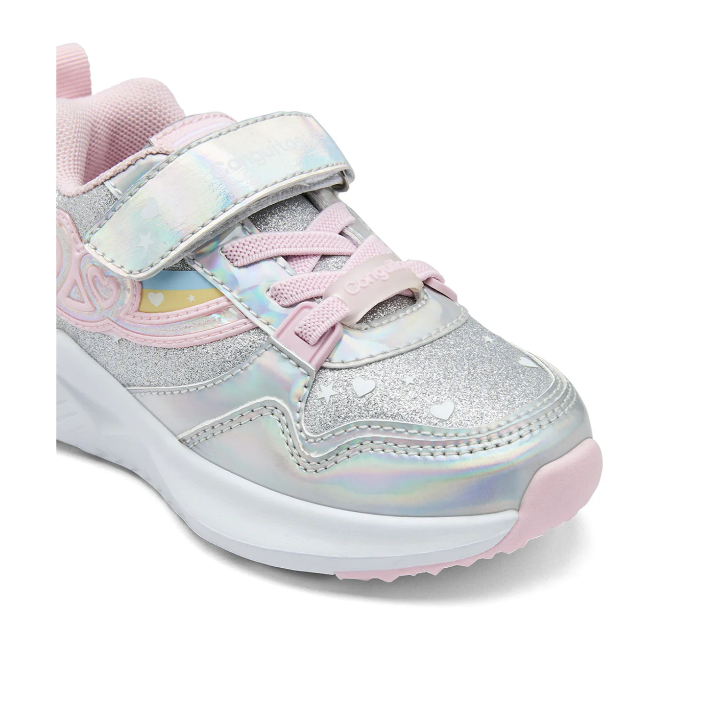 Zapatillas De Luces De Niña Con Cordones Elásticos