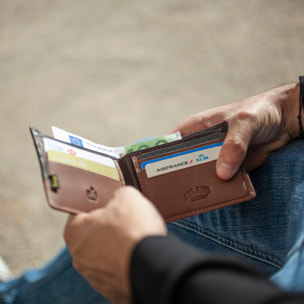 Cartera Hombre Piel Lois Durham Marron-Tan