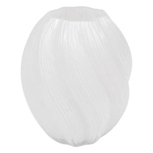 Vase "Valma" blanc H21cm