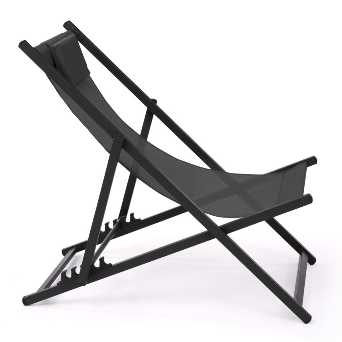 Chiliennes en métal et toile - lot de 2