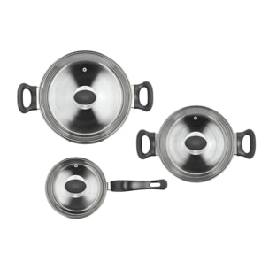 Batterie de casseroles 6 parts