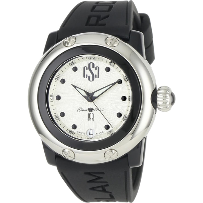 Reloj Glam Rock GR64002 Mujer Analogico Cuarzo ronda swiss made con Correa de Silicona