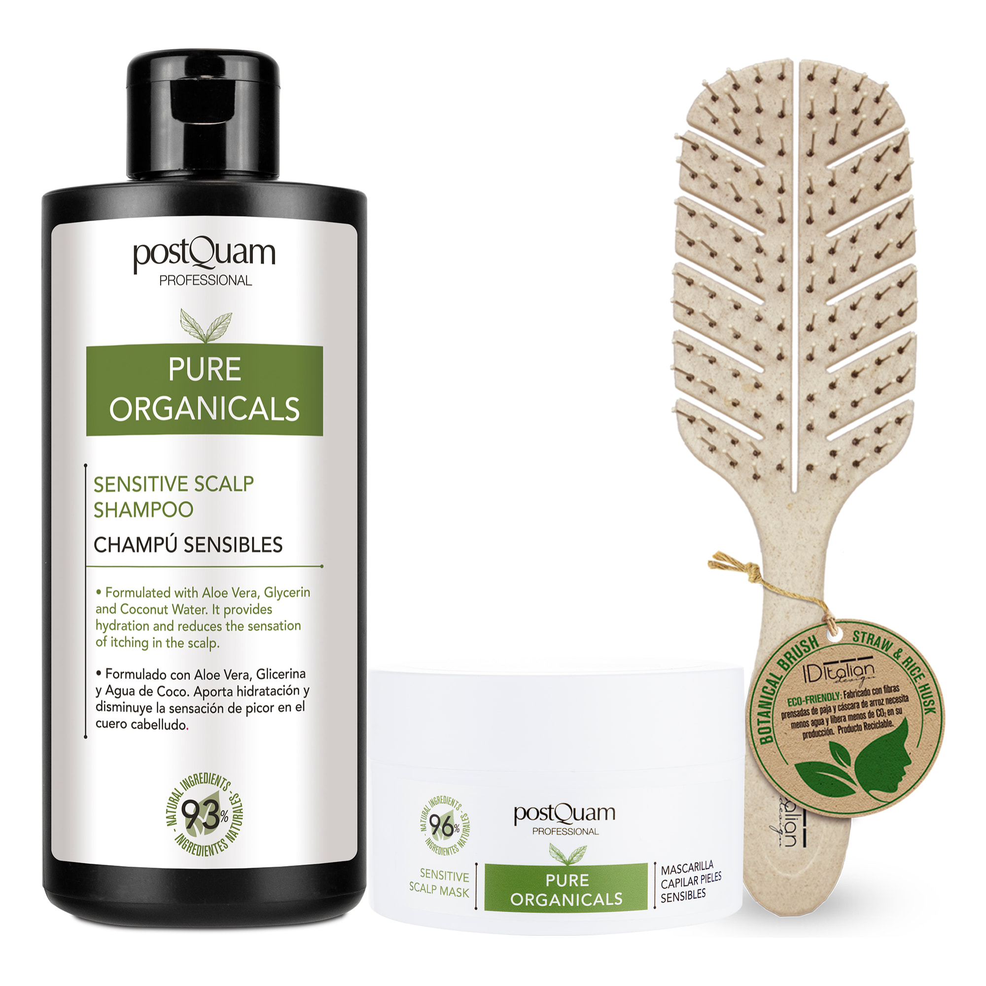 Soin apaisant organicals + brosse pointes bio-dribbling