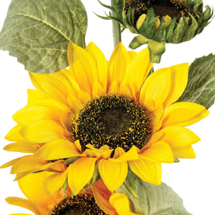 Tournesol artificiel jaune H80cm