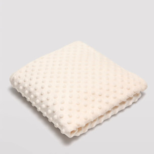 Copertina per neonato a pois avorio