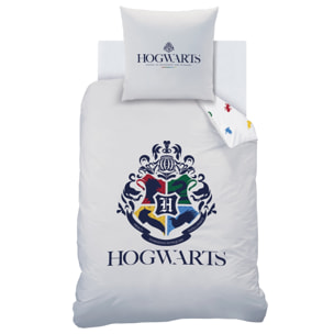 Parure de lit imprimée 100% coton BIO, HARRY POTTER HOGWARTS PRIDE