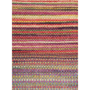 Tapis salon et chambre fait à la main en laine motif géométrique