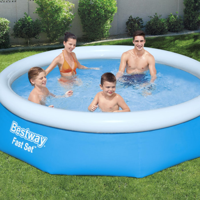 Bestway Piscine autoportante Ronde Fast Set 305 x 76 cm Filtration incluse