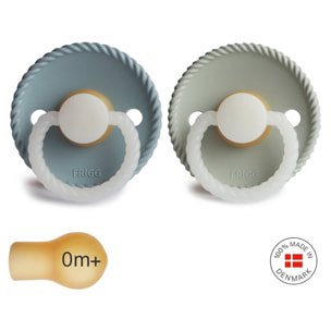 Frigg Pack 2 Chupetes Night Latex Rope