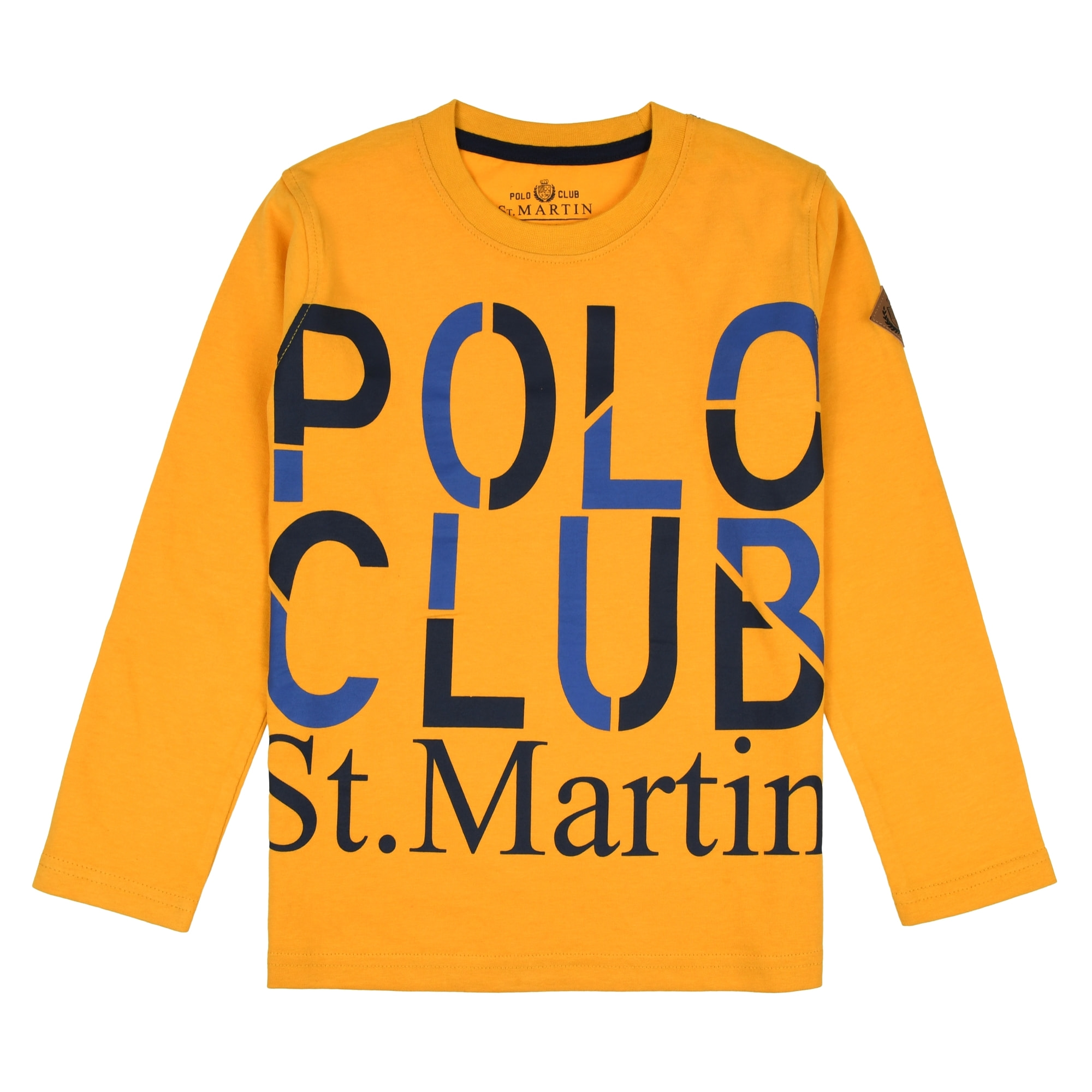 T-shirt manica lunga Polo club print Polo Club St Martin Senape