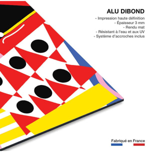 Tableau la vie trépidente d'une femme! Tableau alu Dibond