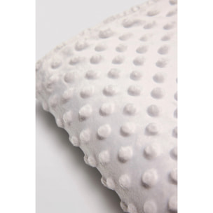 Copertina per neonato a pois grigio perla