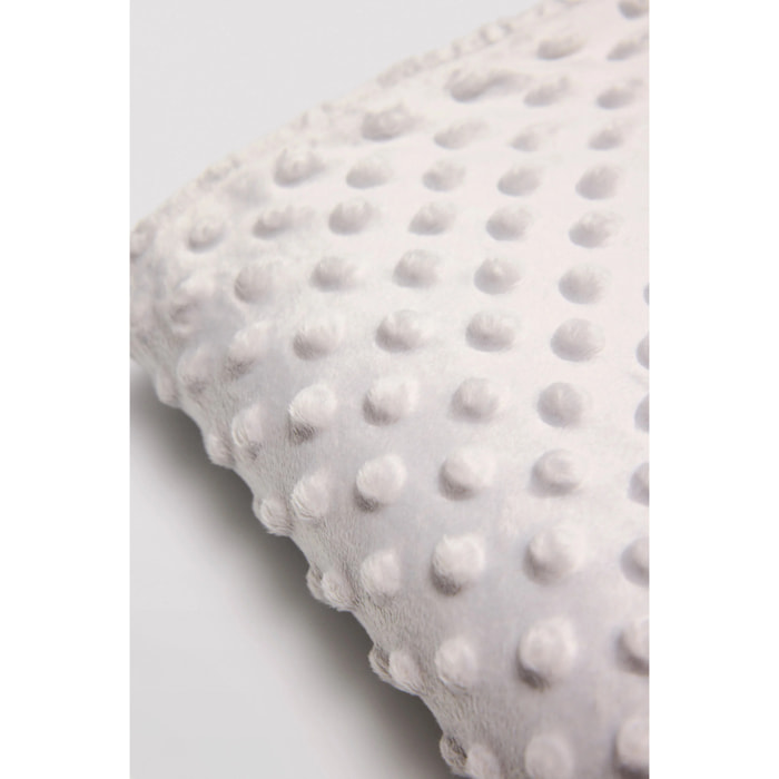 Copertina per neonato a pois grigio perla