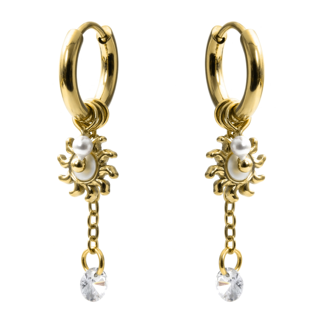 Pendientes Irath acabado oro amarillo 18k