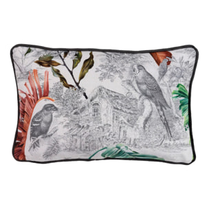 Cojin Velvet Flores Geometrico 45x13x30 Cm