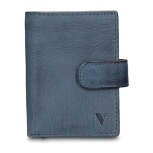 Portafoglio uomo in vera pelle - Modello Astor Prime - Casual - 7.5 x 10.0 x 2.0 cm