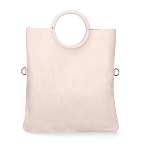 Borsa a mano da donna Made in Italy - Modello Velvet - 100% pelle scamosciata - 29.0 x 30.0 x 1.0 cm