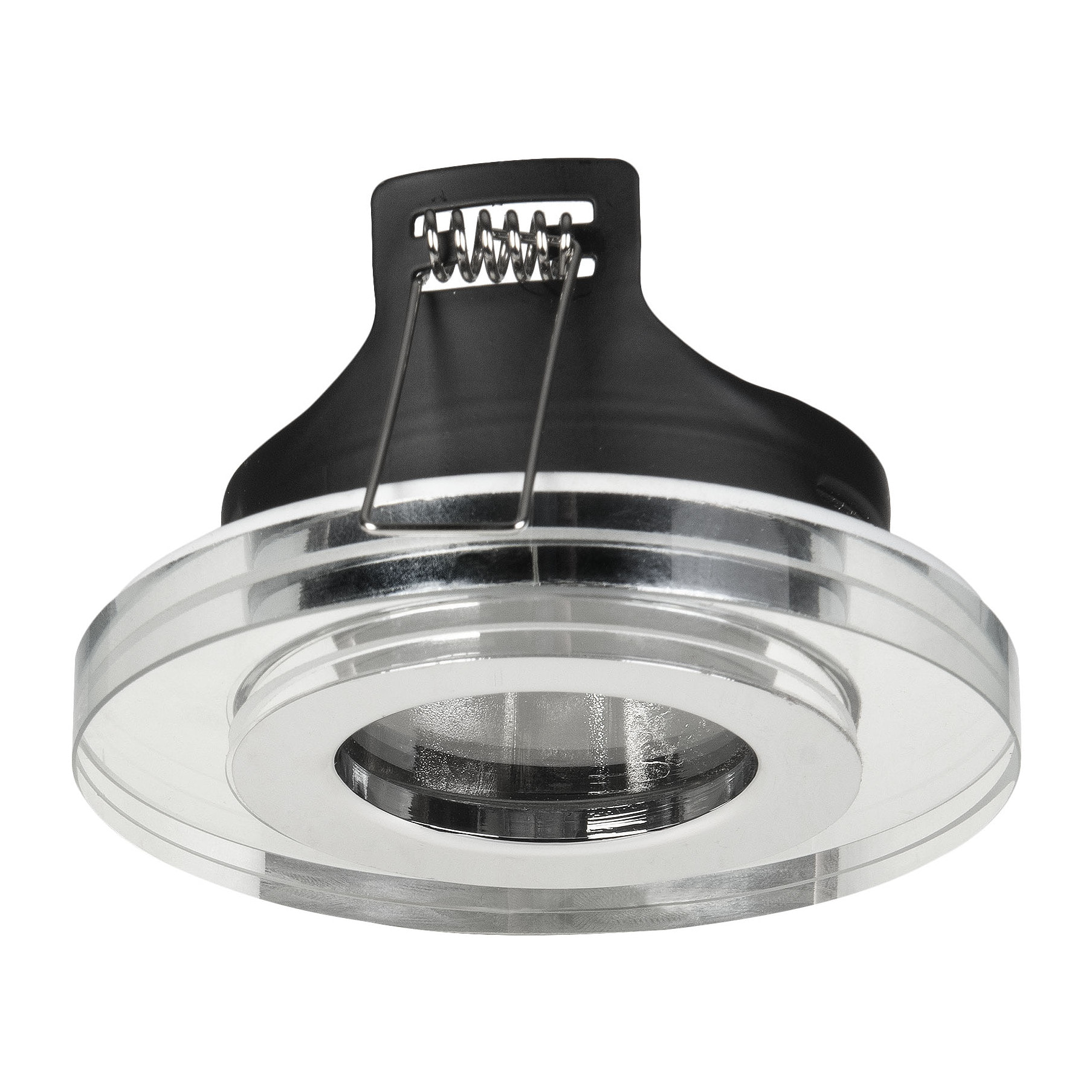 Forlight Rame - Downlight Empotrable de Techo de 90mm de Diámetro para Bombilla GU10 en Cromo