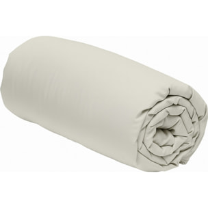 DRAP HOUSSE 2 PERS 160x200  GRIS PERLE