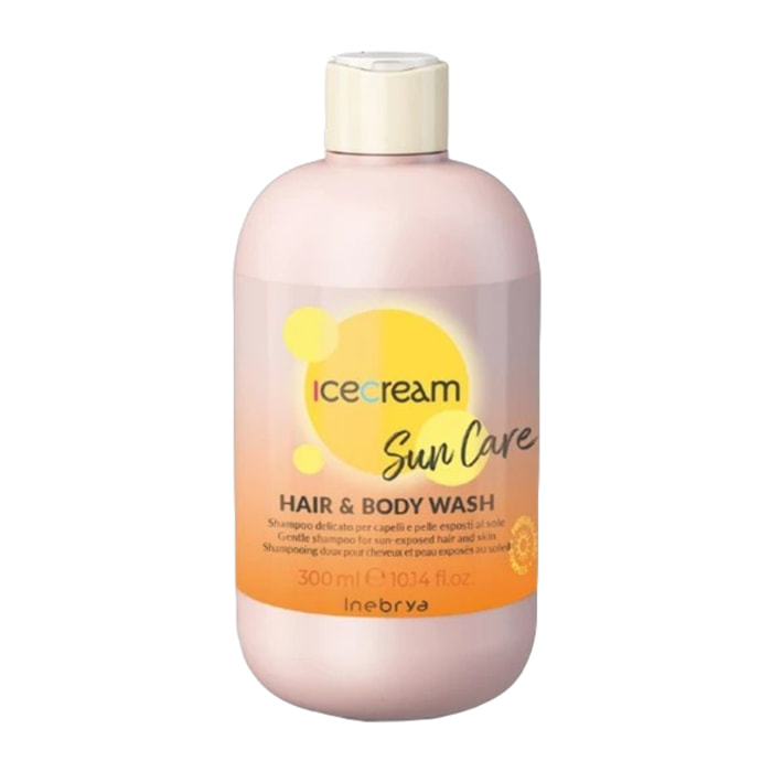 INEBRYA Ice Cream Sun Care 2 In 1 Hair & Body Wash Shampoo 300ml