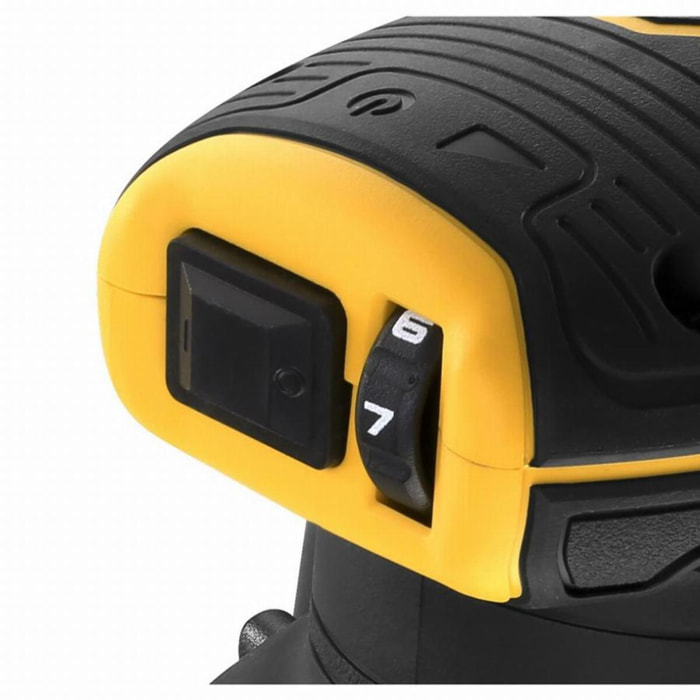 Ponceuse excentrique XR 18V 125 mm Brushless DEWALT - 2 batteries 5.0Ah + coffret TSTAK - sans chargeur - DCW210P2-QW