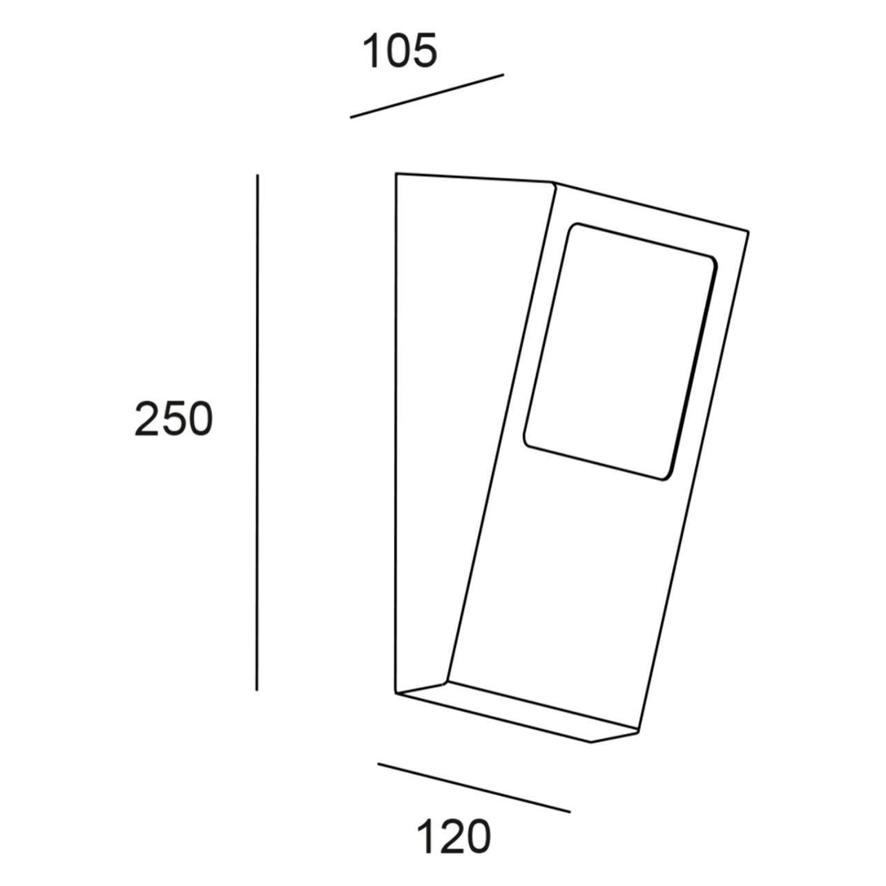 Forlight Nika - Aplique de Pared Exterior E27. Resistente para Exteriores con IP44. Ideal para Terrazas | Balcones | Jardines y