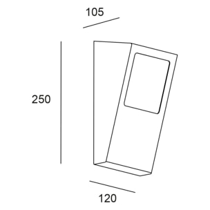 Forlight Nika - Aplique de Pared Exterior E27. Resistente para Exteriores con IP44. Ideal para Terrazas | Balcones | Jardines y