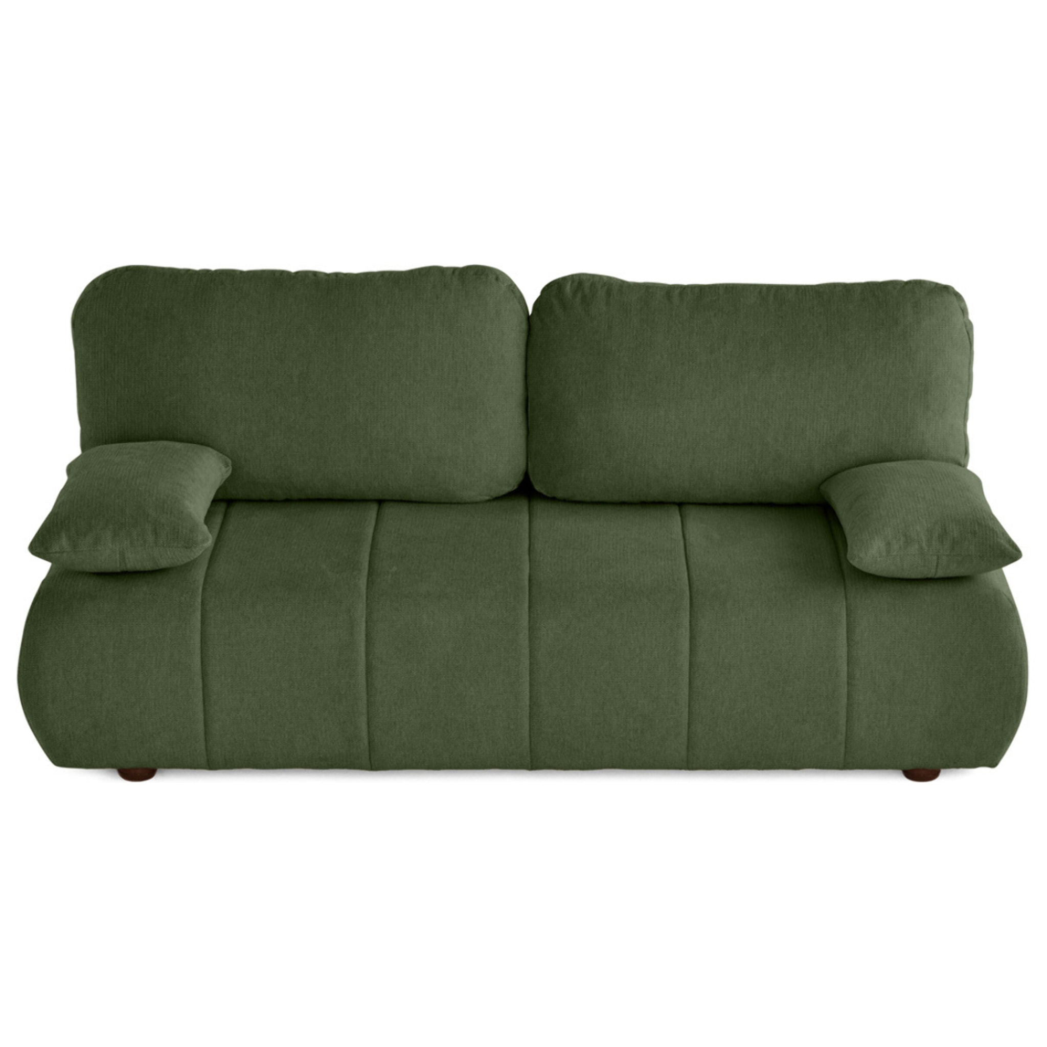 Harper - canapé 3 places convertible avec coffre en tissu texturé - Vert