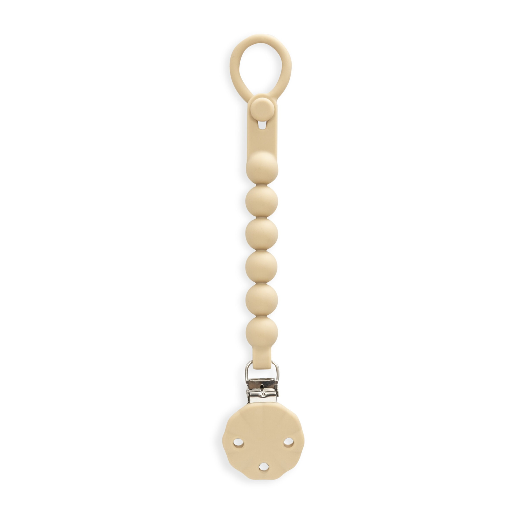 Triptico Cuna Coralina Cigueña Oso + Broche Beig