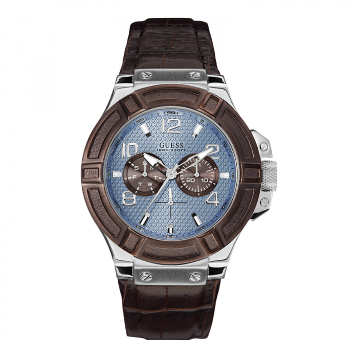 Reloj Guess W0040G10 Hombre Analogico Cuarzo con Correa de Pu & leather strap