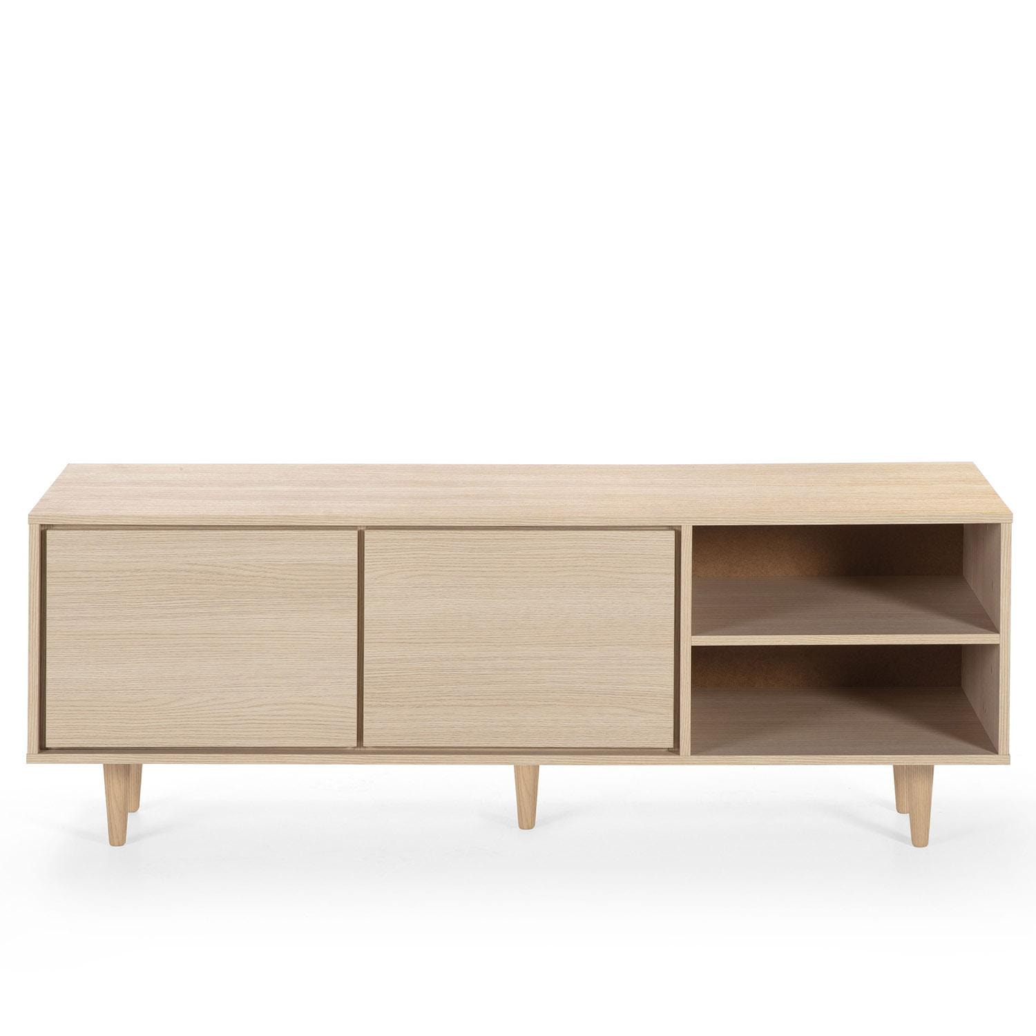 Mueble tv denia 2p roble o roble/blanco