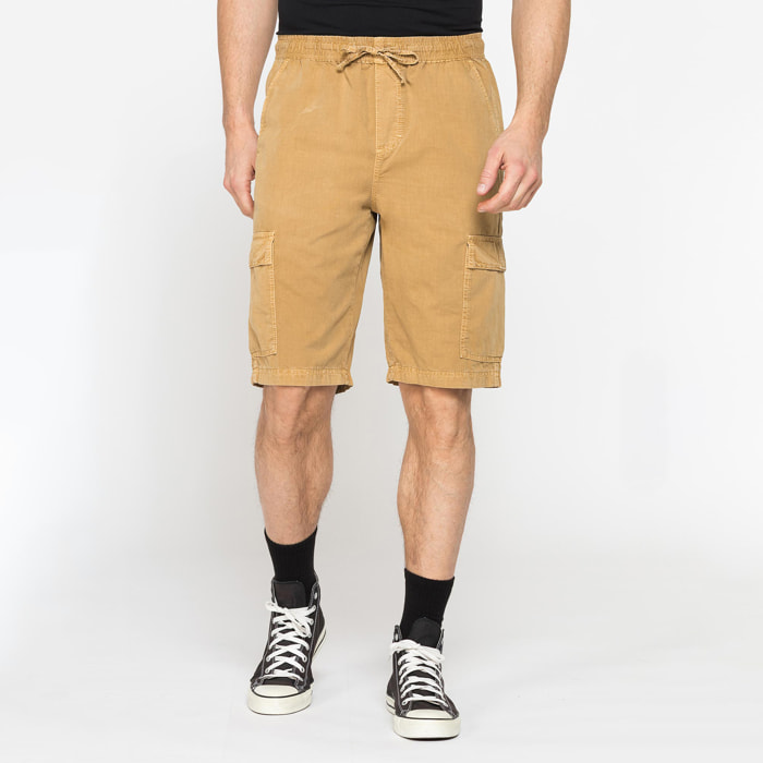 BERMUDA CON TASCONI IN GABARDINA LEGGERA 7 oz.