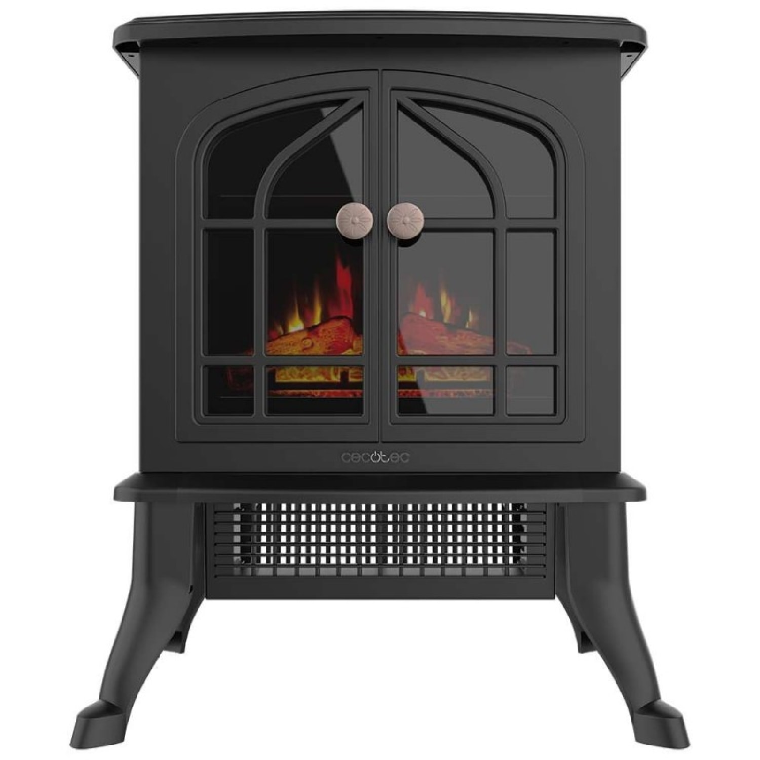 Chimenea Eléctrica de Pie ReadyWarm 2000 Flames. 2000 W, 2 Niveles de Potencia,