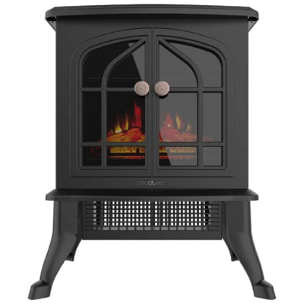 Chimenea Eléctrica de Pie ReadyWarm 2000 Flames. 2000 W, 2 Niveles de Potencia,