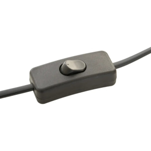 Lampe design Fiva cylindrique H.50cm marron