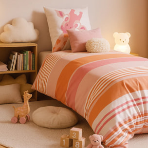 Parure De Housse De Couette 100% Coton 2pcs Louma - Blush