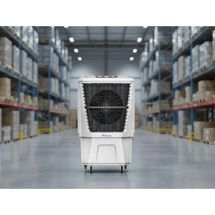 Rafraichisseur d'air par évaporation à débit élevé minuterie et 3 vitesses