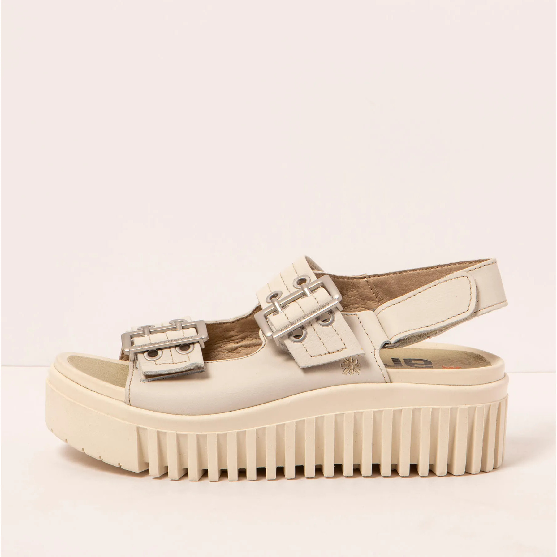 Sandalia de cuña 1579 NAPPA CREAM/BRIGHTON color Cream