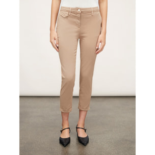 Motivi - Pantalón chinos con doblez - Beige