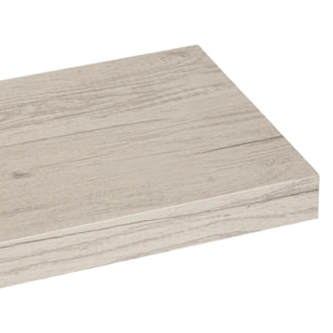 Étagère murale 80cm "Fixy" effet chêne gris
