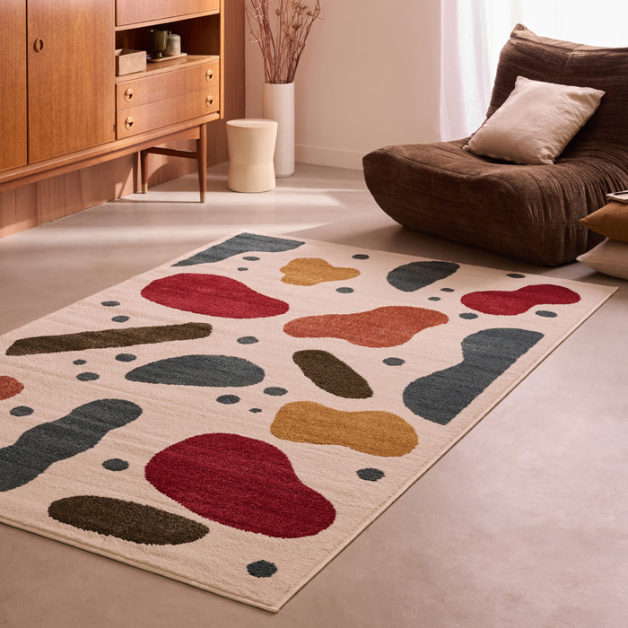 EUPHORIA - Tapis de salon multicolore à motif confettis