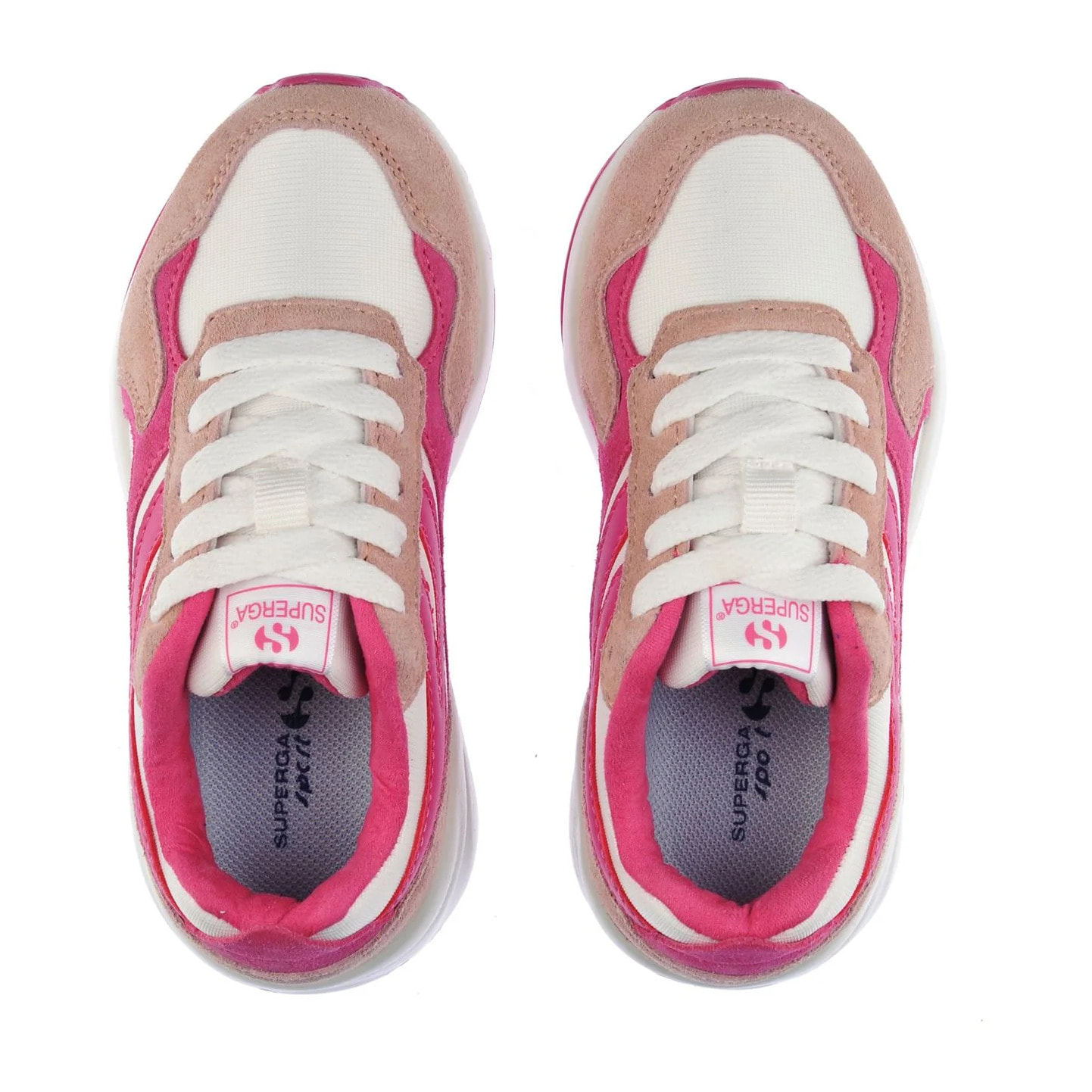 Sneakers Superga Bambino/a Rosa 4073 Kids Training Poly Suede