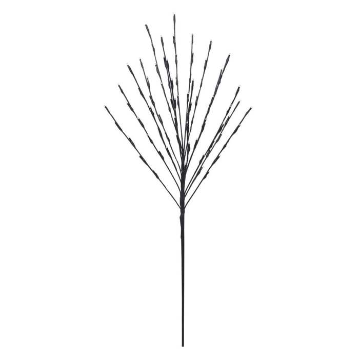 árbol artificial de 110cm con 80 luces led blanco cálido y doble temporizador