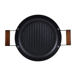Asador Redondo Ø28cm en hierro prensado MasterPRO