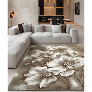 Tappeto Arredo Fiori Lavabile Antiscivolo