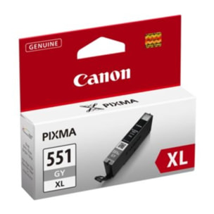 Cartouche d'encre CANON Originale CLI-551 XL Grise Haute Capacité - 6449B001