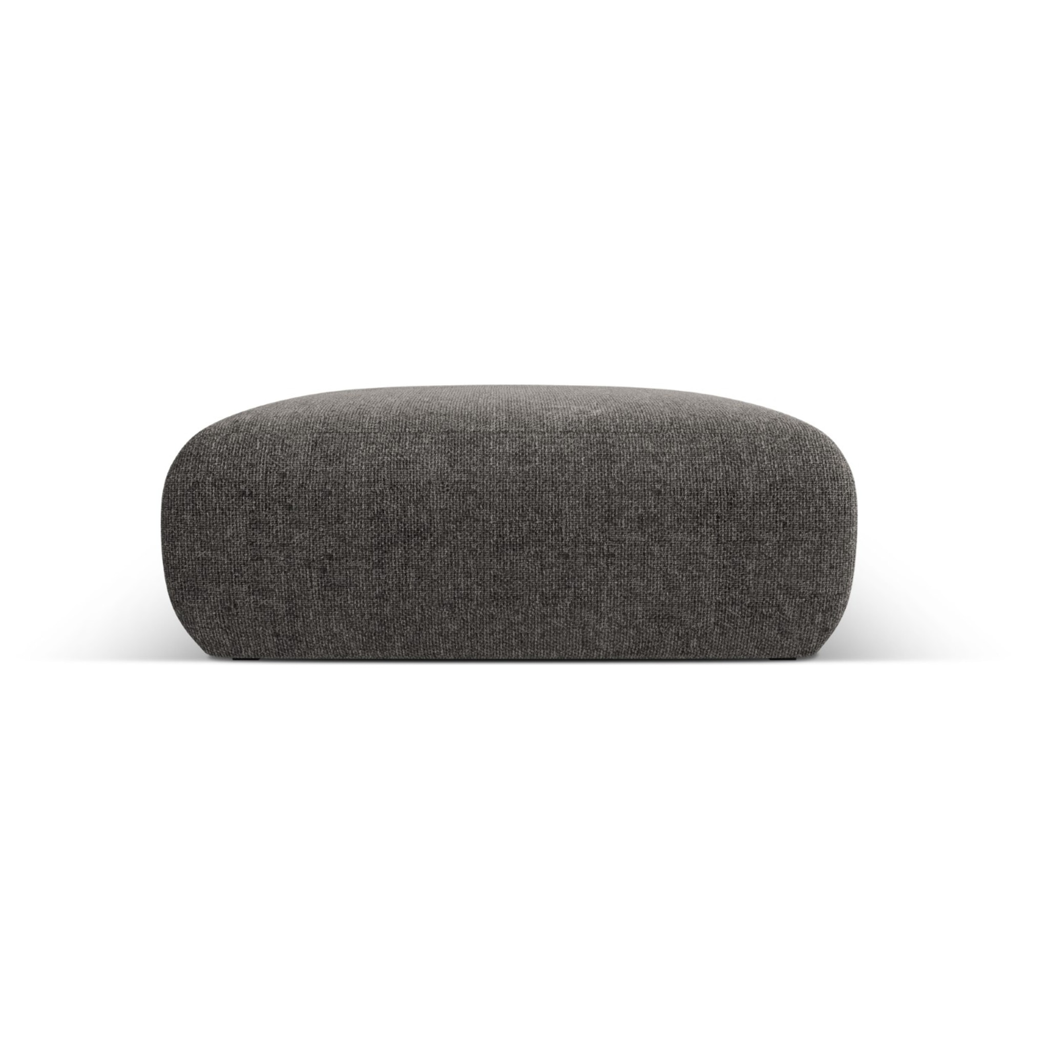 Pouf "Nolio" 2 places en chenille gris