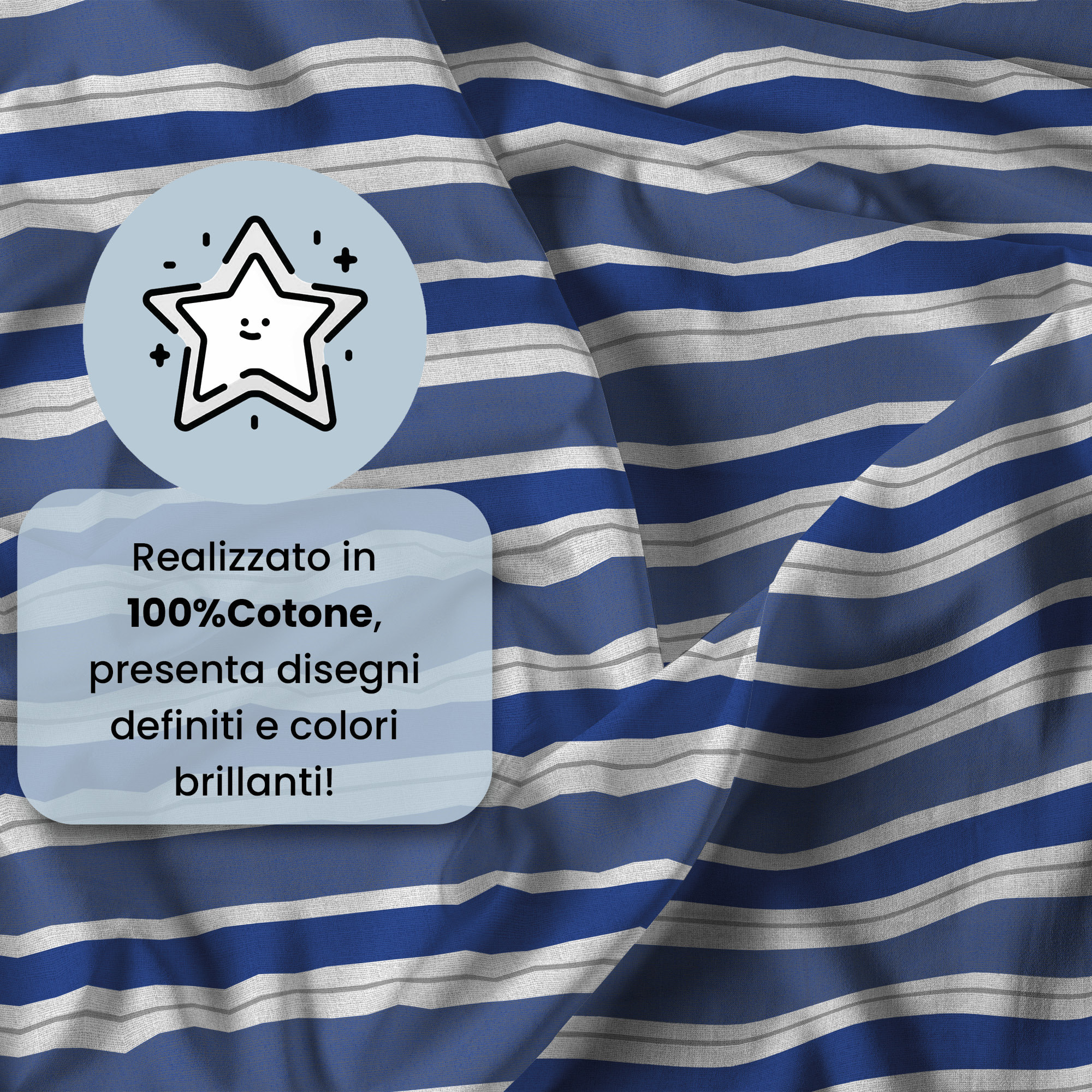 PARURE COPRIPIUMINO IDA, 100% Cotone - CRONO